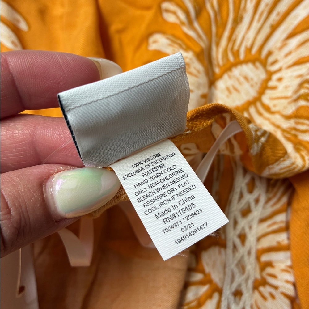 Sonoma Yellow Floral Print Lightweight Kimono 💛 - Picture 11 of 12